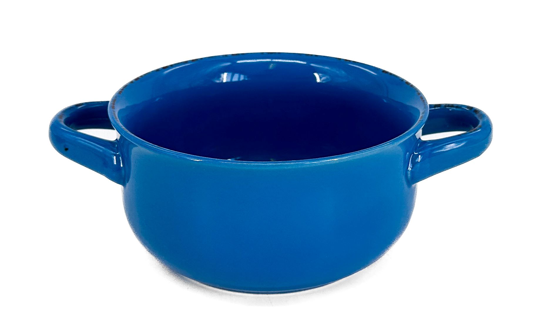 8944-07-00 BAKE Miska na polévku s uchy ø 15,5 cm modrá - keramika Myčka nádobí